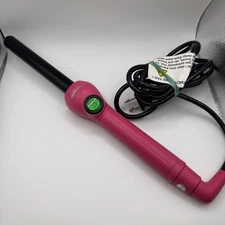 Jose Eber Clipless Curling Iron 1 Inch (25mm) - Pink, Ceramic Barrel, Ion Tech