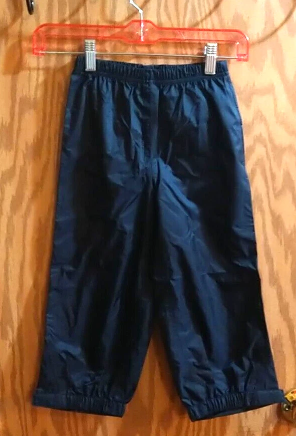 Pantalones de lluvia impermeables LL Bean Boys negros talla 4 nueva etiqueta TEK sistema impermeable nuevo Foto 2 de 4
