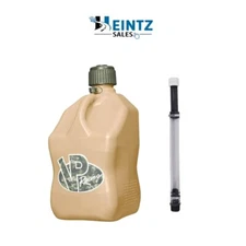 VP Racing Fuels 4042 Tan 5.5 Gallon Fuel/Gas Jug & Hose-Motorsports Container