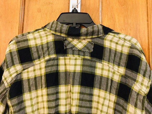 Free People Pacific Dawn long sleeve black combo plaid shirt NWT size XS $118.00 - Picture 8 of 10