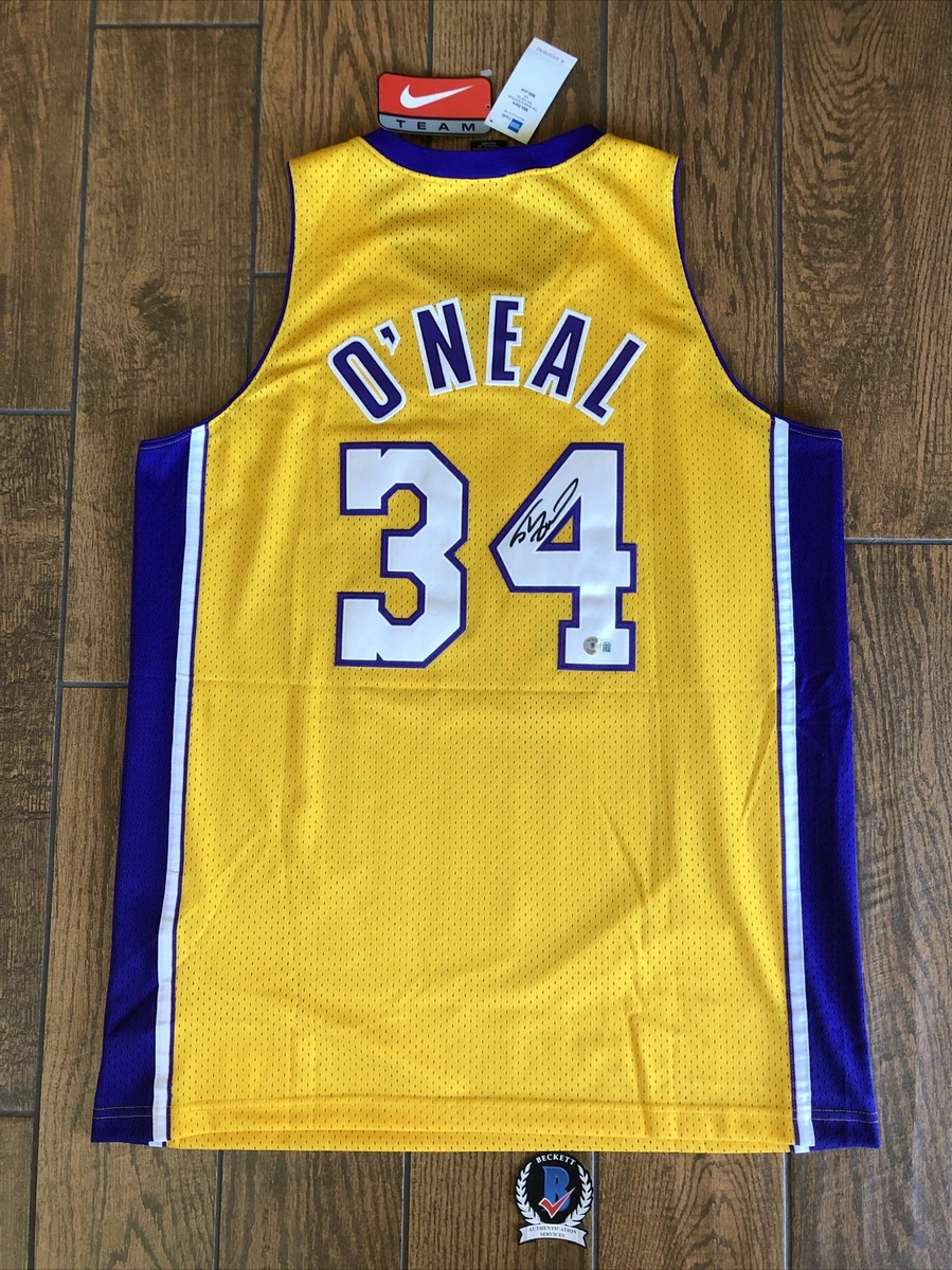 Shaq signed Nike Lakers Jersey Shaquille O Neal Autographed