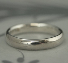 Natural Silver Band Ring 925 Sterling Silver Ring, Valentine Gift, Gift Her