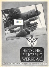 Henschel Seatbelt Werkea-G 1940 Schonefeld Flughafen Berlin Deutschland Anzeige