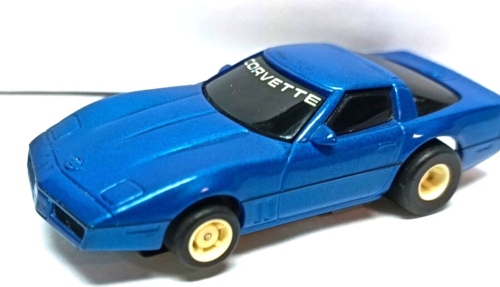 TYCO RARE metalic blue corvette with slim 440x2 chassis.freeship.UNUSED .COOL! - Picture 1 of 8