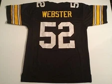UNSIGNED CUSTOM Sewn Stitched Mike Webster Black Jersey - M, L, XL, 2XL, 3XL