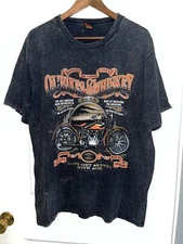 HOT LEATHERS Tagged Ol’ Bikes And Whiskey Tshirt Size Large (2000)