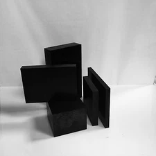 .093” Black Delrin Acetal Plastic Sheet - Priced Per Square Foot- Cut to Size!