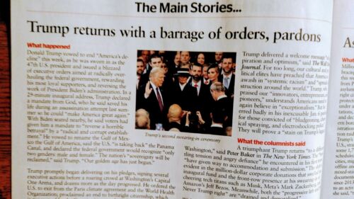THE WEEK BEST OF U.S.& INTERNATIONAL MEDIA TRUMP'S BLITZ 01/31/2025 ISSUE - Picture 6 of 24