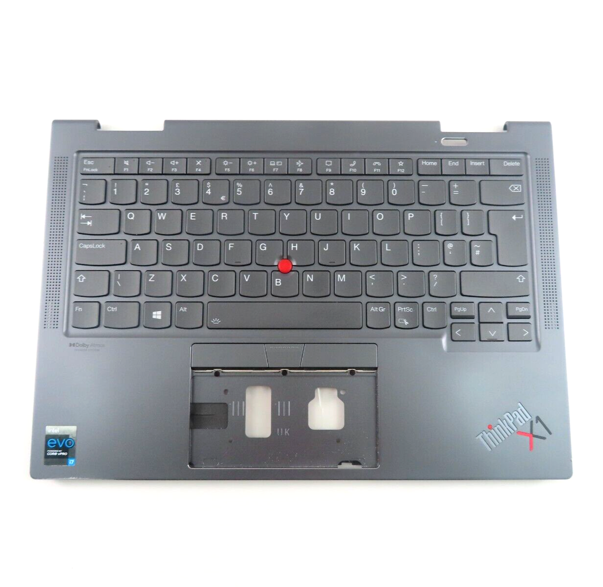 UKE Gray keyboard & palmrest assembly for Lenovo Thinkpad X1 Yoga (G6)