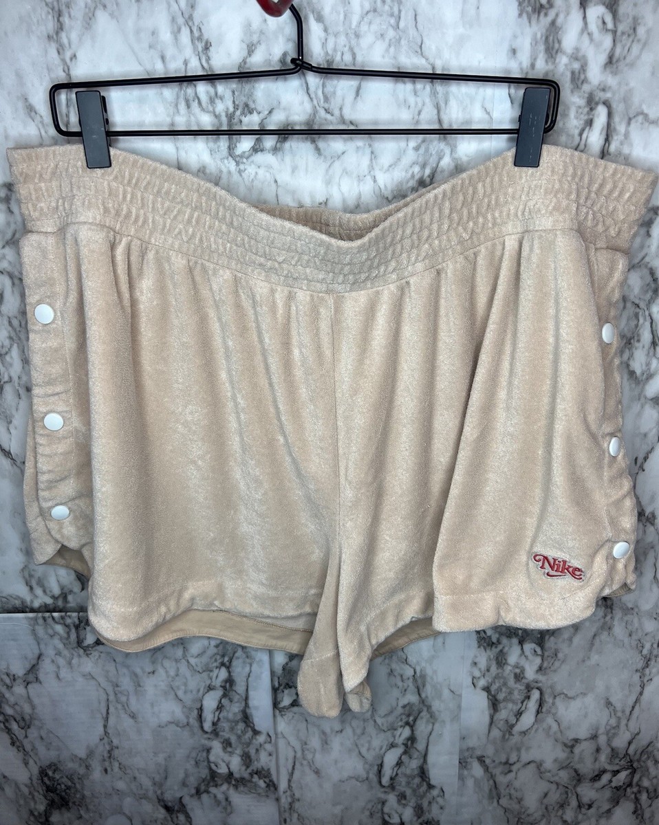 nike women's terry cloth shorts