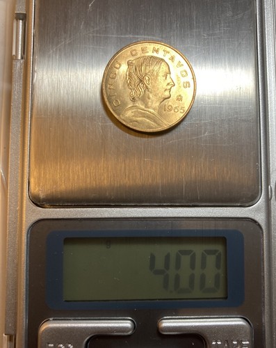 Mexican Money, Mexico 5 Centavos Coin - Picture 3 of 4