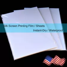 13x19，100 sheets，Waterproof Inkjet Instant-Dry Screen Printing Transparency Film