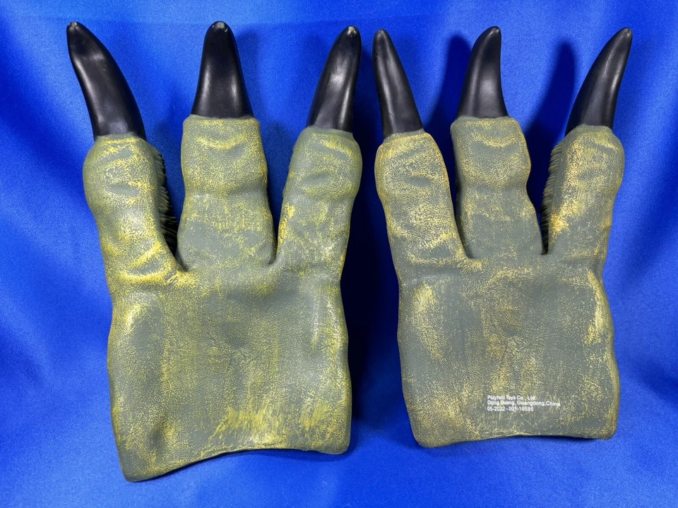 Disfraz de Dinosaurio Dragón Demonio Monstruo Star Wars Manos Garras Verdes Cosplay 1 Par Foto 2 de 4