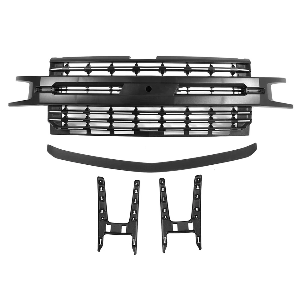 For 2019-2021 Chevy Silverado 1500 LTZ Front Grille Grill Bumper Upper Grill Foto 2 de 4