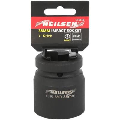 Neilsen 1 Zoll Antrieb Standard flach Vierkant metrisch Einzelschlagschrauber Steckschlüssel 38 mm