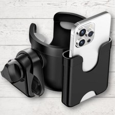 Universal Cup Bottle Phone Holder for Wheelchair Stroller Walker Bike Scooter