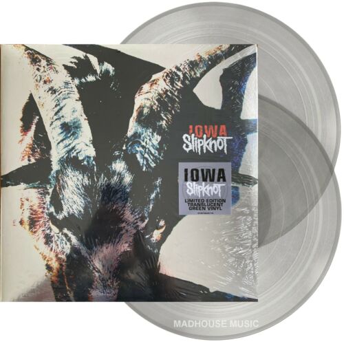 SLIPKNOT LP x 2 Iowa ANNIVERSARY Edn Double COKE BOTTLE CLEAR Vinyl SEALED