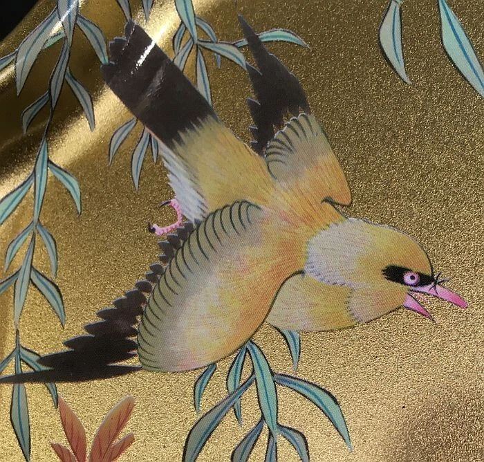 Bandejas inglesas vintage. Juego de 5. Pájaros cantores. Decoración de pared. Elite of England Foto 2 de 4