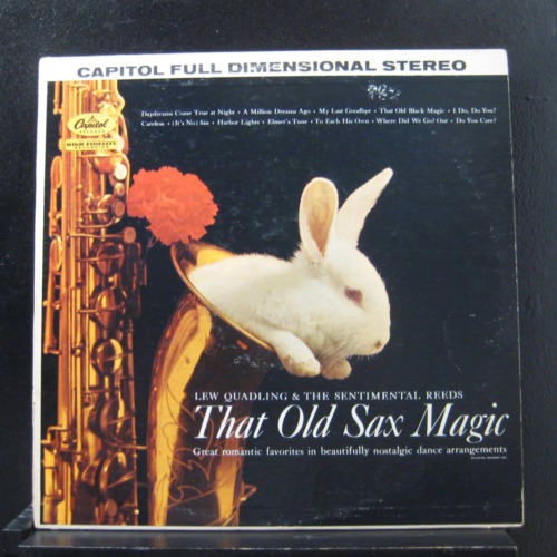 Lew Quadling - That Old Sax Magic LP excellent album vinyle + ST 1505 Capitol Rainbow - Photo 1/2
