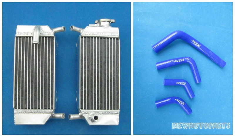 Radiador e mangueira de alumínio laranja para 2004-2013 06 07 08 09 Honda CRF250X CRF250R - Imagem 2 de 4