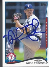 Toronto Blue Jays NICK TEPESCH Signed 2014 Topps Card