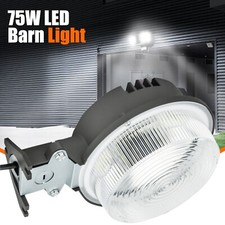 LED Barn Light 75W, Dusk to Dawn Outdoor Lighting with Photocell, LED Yard Area