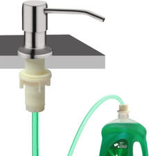 Soap Dispenser for Kitchen Sink, Built in Sink Soap Dispenser Brushed Nickel ,