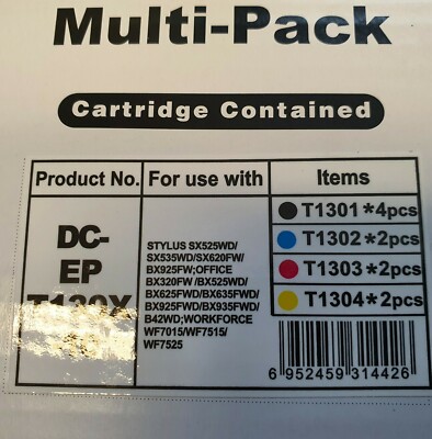 10 TINTE PATRONE für EPSON Work Force WF-3520DWF WF-7015WFWF-7515 WF-7525 BX535