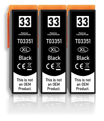 3 Schwarze Druckerpatronen für Epson XP-635 XP-640 XP-645