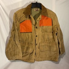 Vintage 50s 60s Canvas American Hunter Outdoor Shooters Hunting Jacket