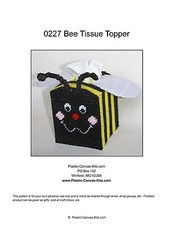 Bee Tissue Topper-Plastic Canvas Pattern or Kit
