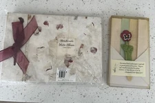 Handmade Photo Album And Package Of 12 Handmade Paper w/Bookmark/Letter Opener