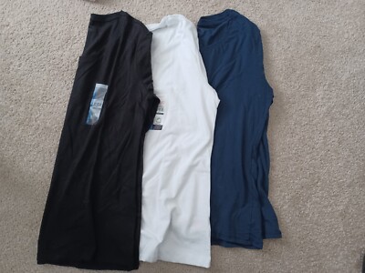Set Of 3 No Boundary Tees Size XXXL/3XG (21) Black, White & Blue NWT