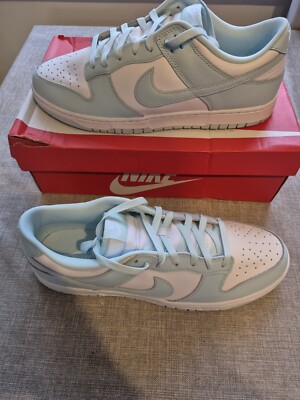 Nike Dunk Low Retro Blau/Weiß Turnschuhe Größe UK 11,5 Neu Originalverpackt