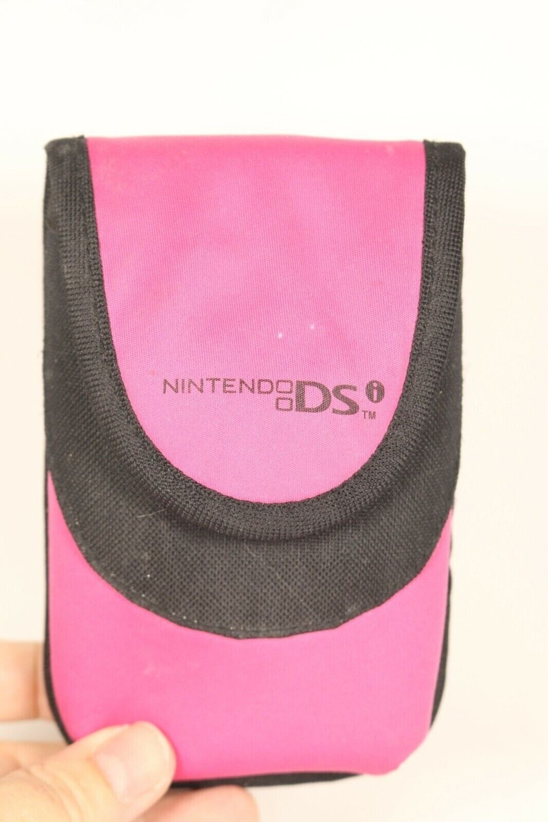 Nintendo DS Pink Travel Carrying Case Storage Bag Official Velcro