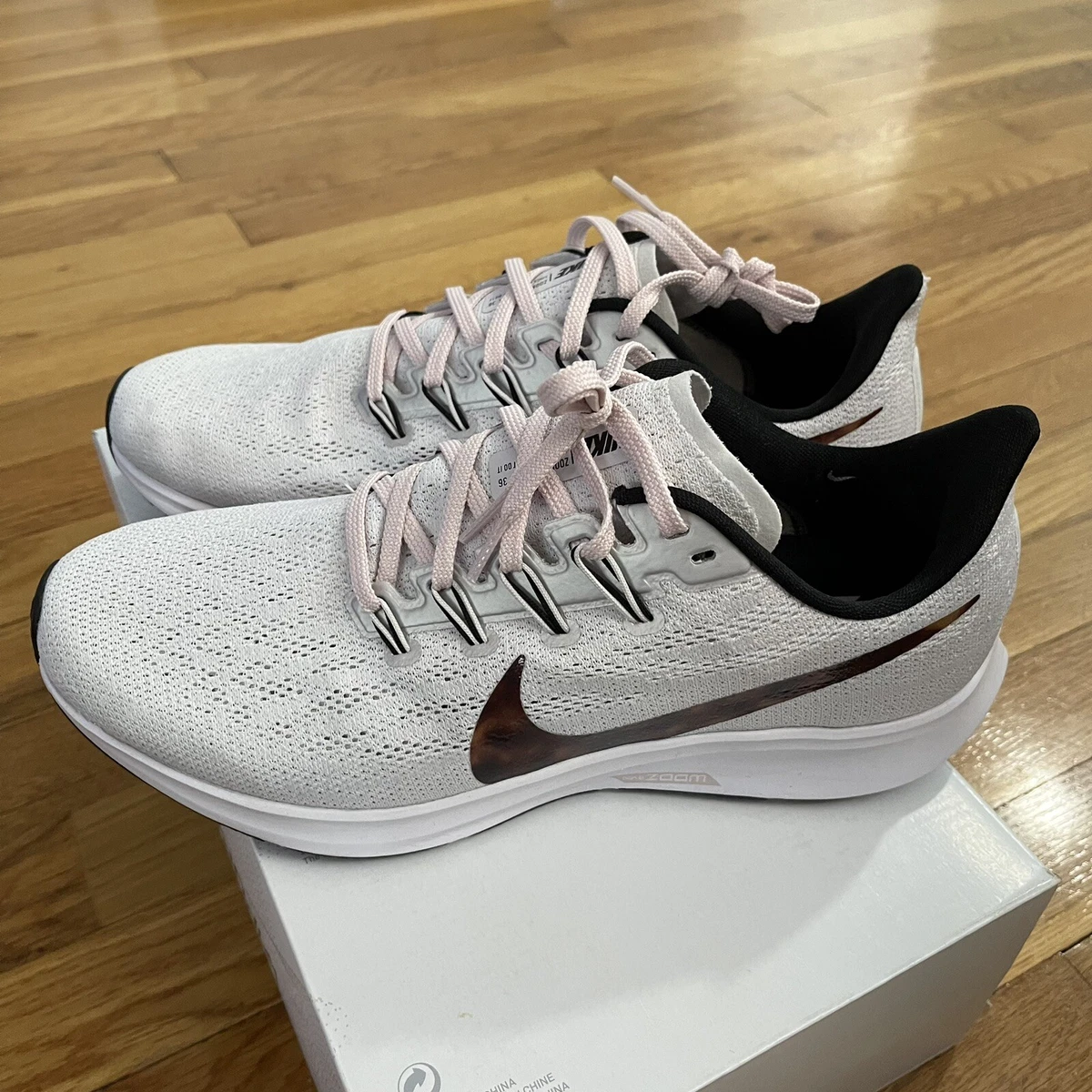 New Nike Air Zoom Pegasus 36 Women Sz 10 Shoes GRY Multi Black
