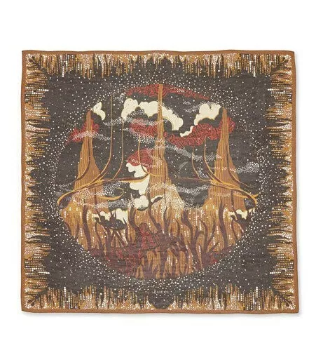 ️ Foulard foulard authentique GUCCI * DAYDREAM* multicolore 100 % soie surdimensionné