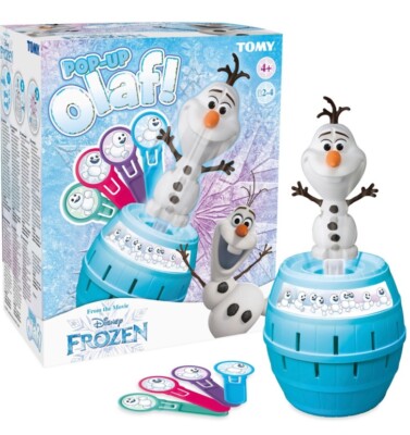 Disney Frozen Pop Up Olaf Spiel, Ein Olaf ein Fass und 24 Kristallstäbchen