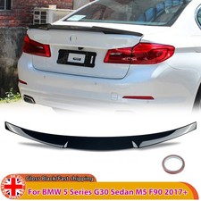 M4 Style Gloss Black Rear Trunk Spoiler Lip For BMW 5 Series G30 F90 M5 2017+