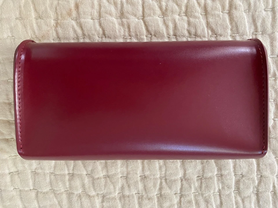 Authentic GUCCI Burgundy Wine Eyeglasses & Sunglasses Chic Designer Case - Image 3 of 4