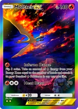Pokemon Pocket TCG Card 2 Star Full Art Rainbow Moltres EX Genetic Apex DIGITAL