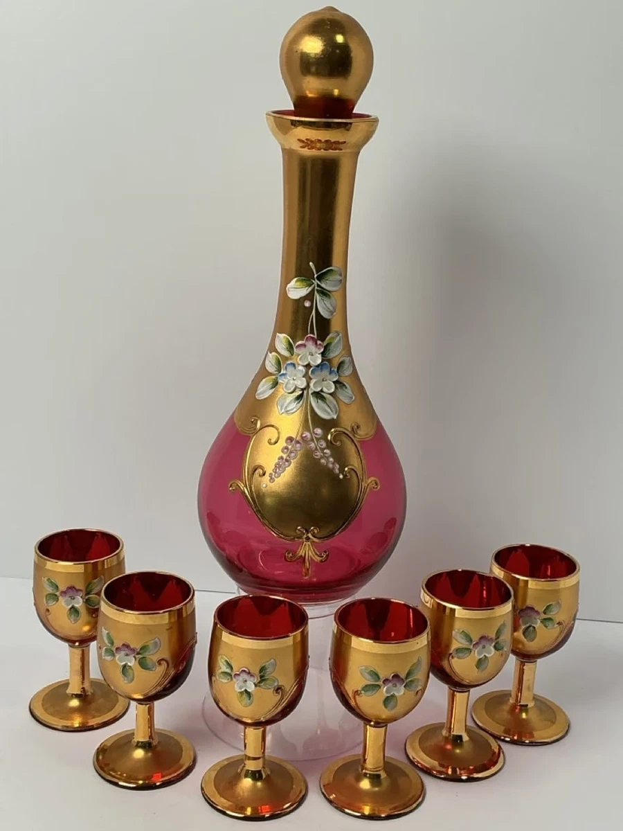 Venetian Glass Decanter Italian Art for sale | eBay