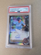2022 Bowman Draft - Chrome Draft Pick Autograph Cayden Wallace #CDA-CW Black /75