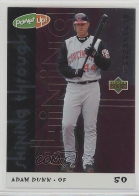 2004 Upper Deck Power Up! Shining Through Adam Dunn #ST-71 0a3