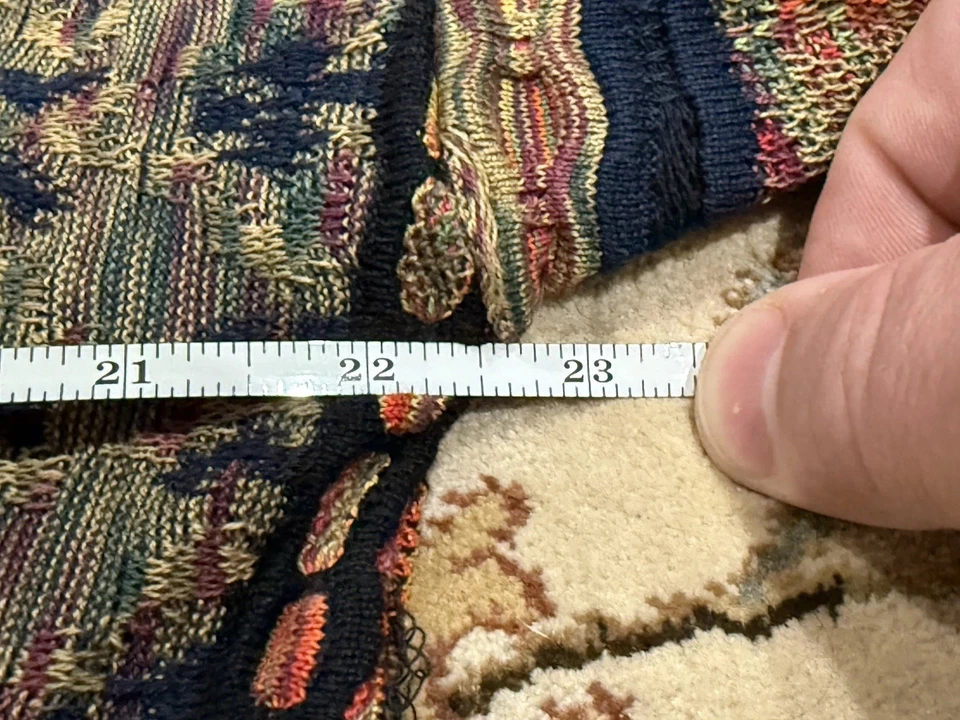 Suéter estilo Coogi Tundra Canadá vintage grande vintage anos 90 tamanho médio - Imagem 4 de 4