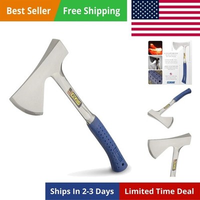 Camper's Axe - 19''  Made Camping Ax with Forged Steel Construction & Shock Re...