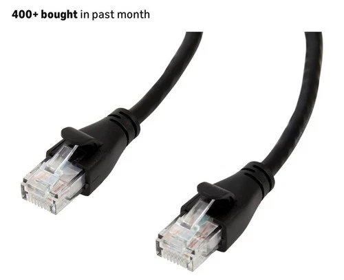 Cat-6 Ethernet Patch Internet Cable - 5 Feet (1.5 Meters) AmazonBasics RJ45