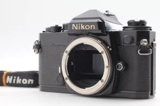 [Near MINT W/strap] Nikon FE Black 35mm SLR Film Camera Body From JAPAN