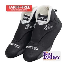 Zamp RS00400305, Pair of Shoe ZR-60 Size 5 Black SFI3.3/5 Leather Performance Pa