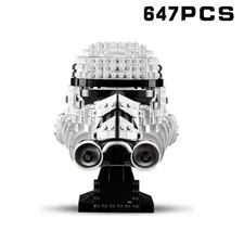 Moc Stormtrooper Helmet Star Wars 75276 Building Bricks 647pcs New